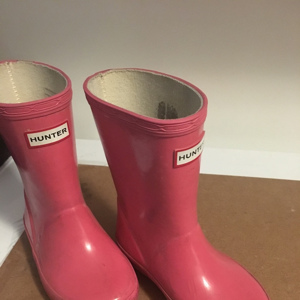 Hunter boots size 8 toddler